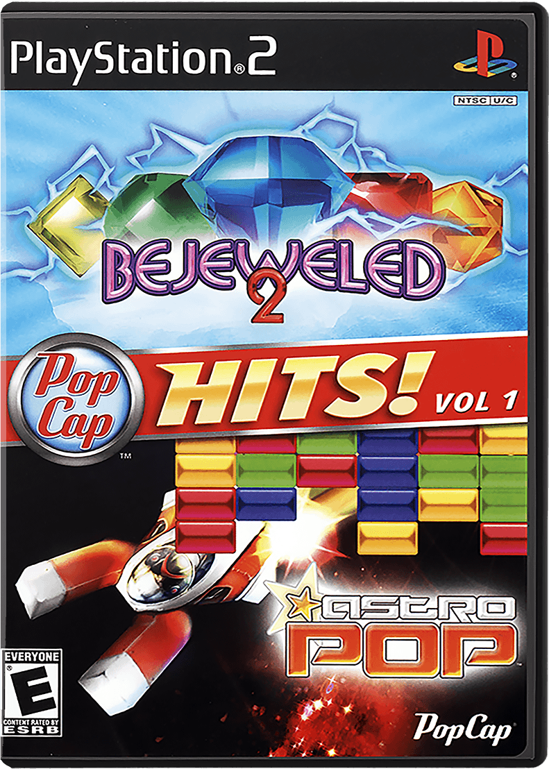 PopCap Hits Vol. 1 box art for Playstation 2